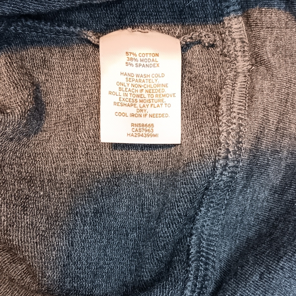 Halogen Sequin Heart Raglan Sleeve Round Neck Sweatshirt - Picture 7 of 7